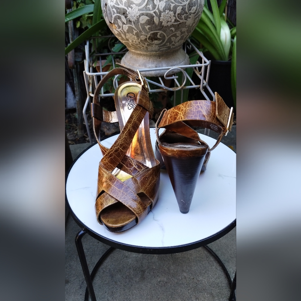 NWOT Vintage Carlos Santana Mesa Size 8.5 Heels